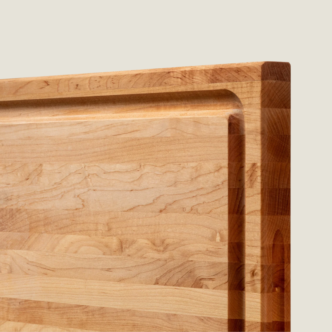 MAPLE - Tabla Para Picar Edge Grain, Reversible, Canal Para Jugos